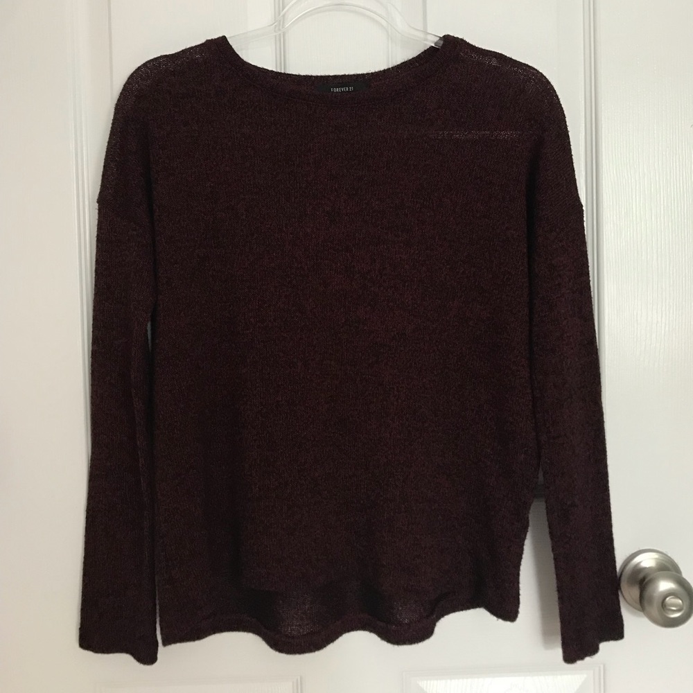 Very light burgundy sweater